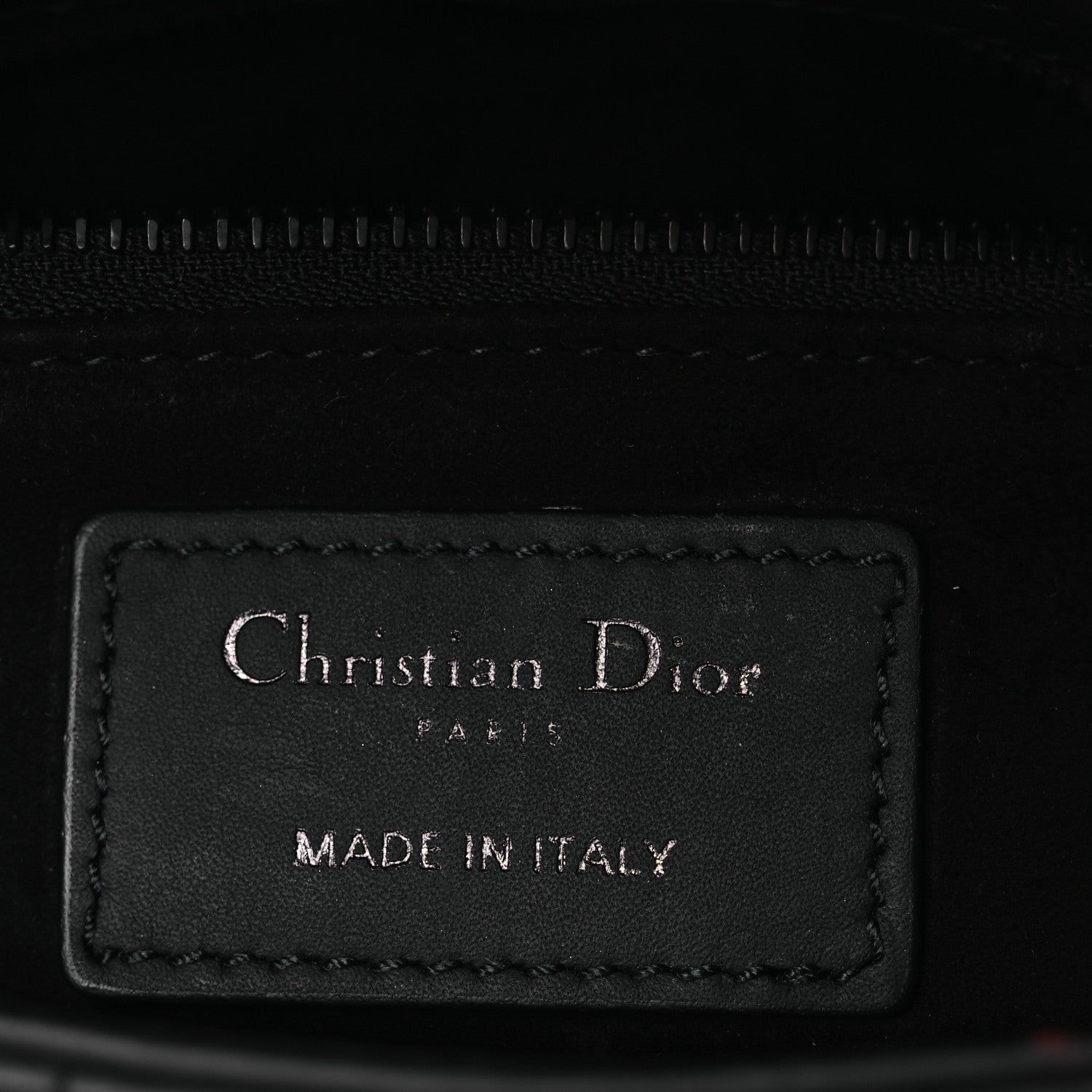 Christian Dior Ultra Matte Calfskin Cannage Mini Lady Dior Black 6 of 14