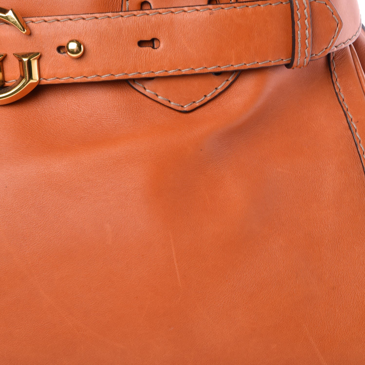 Gucci Calfskin Large GG Running Tote Orange 19 of 19