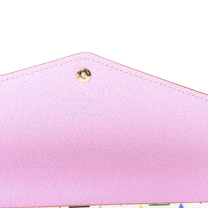 Louis Vuitton Monogram Multicolor Sarah Wallet NM White Litchi 6 of 7