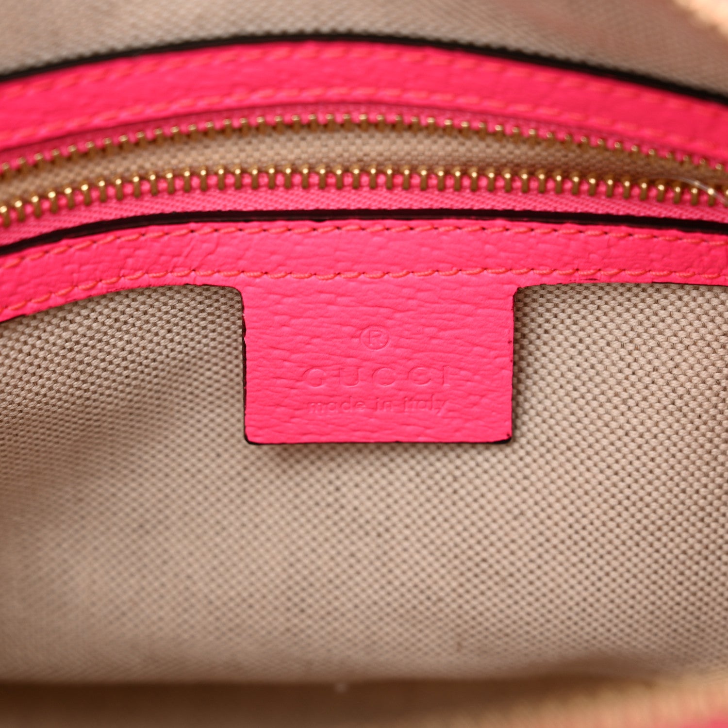 Gucci Canvas Flora Floral Shoulder Bag White Fuchsia Fluo 6 of 10