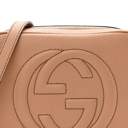 Gucci Pebbled Calfskin Small Soho Disco Bag Camelia 8 of 13