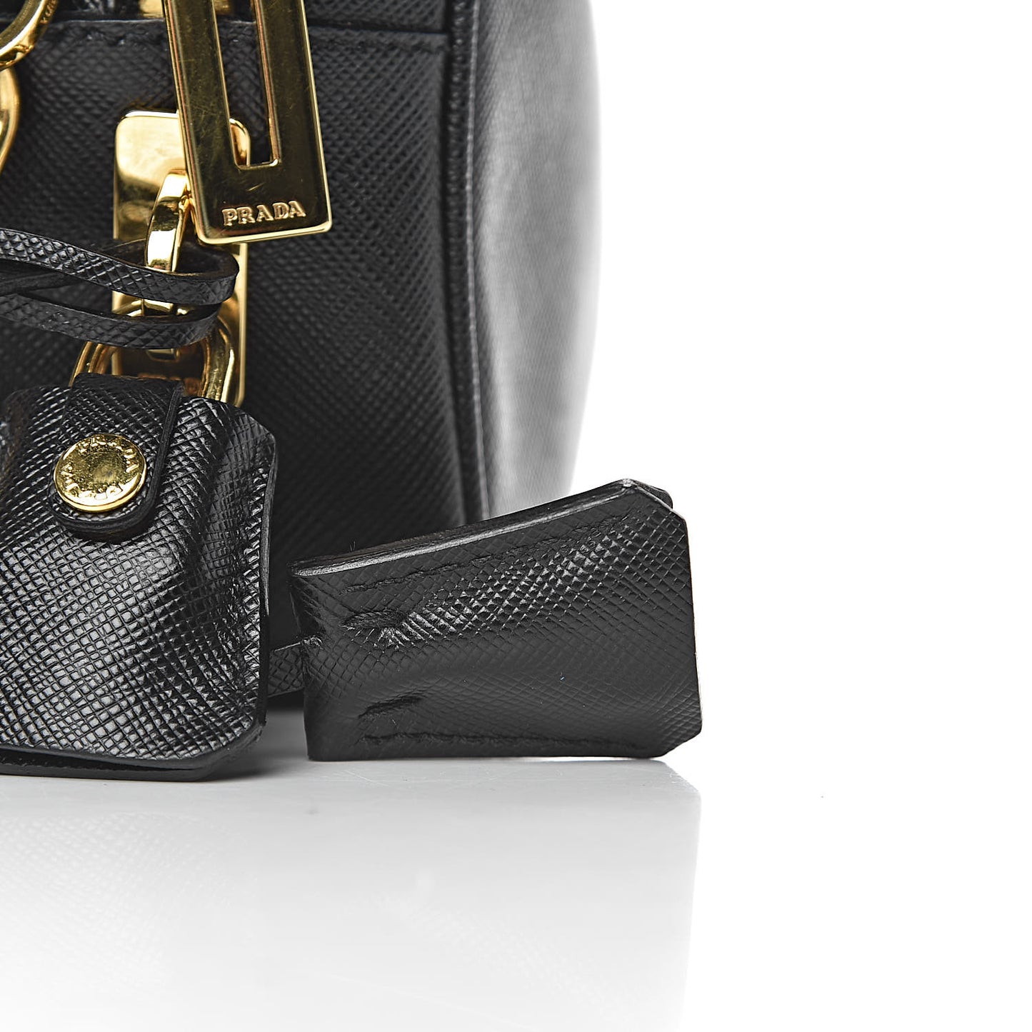 Saffiano Small Camera Crossbody Bag Black
