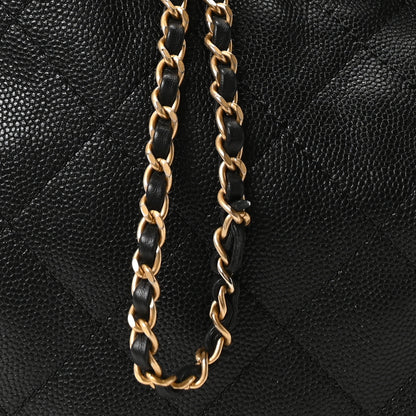 Chanel Caviar Quilted Medium Chanel 25 Handbag Black 9 of 12