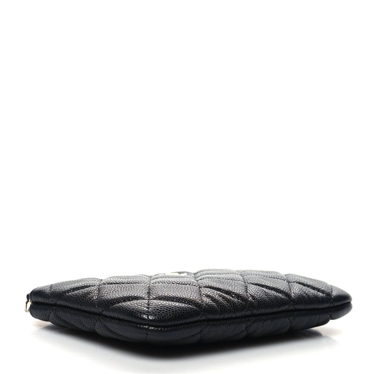Caviar Quilted Small Cosmetic Case Black