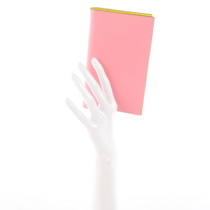 Hermes Chevre Mysore Vision II Agenda Cover Rose Confetti Soufre 2 of 8