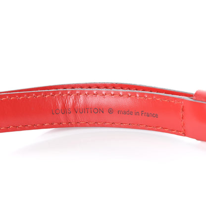 Louis Vuitton Calfskin 20mm Adjustable Strap Coquelicot 5 of 6