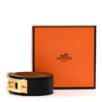 Hermes Madame Calfskin Collier de Chien 24 Bracelet T2 Black 5 of 5