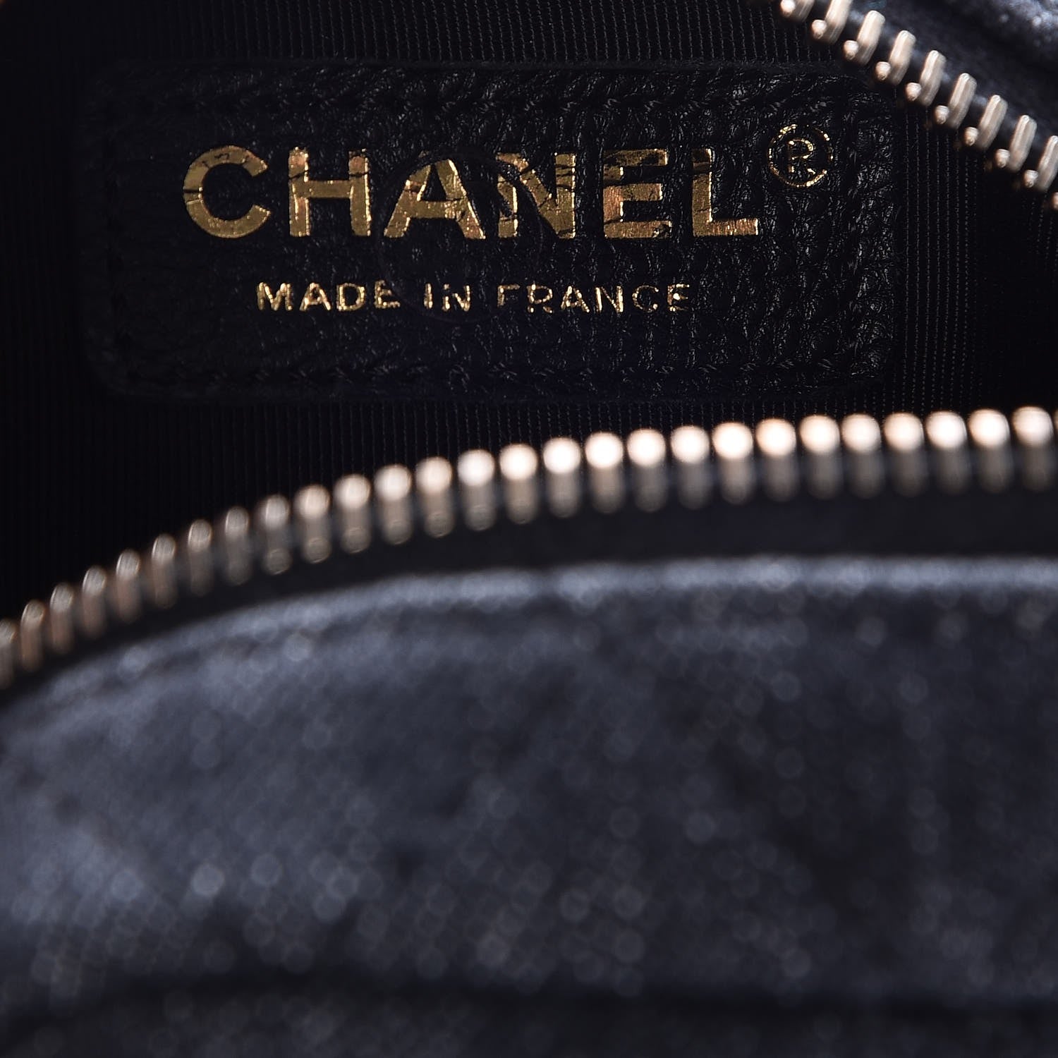 Chanel Washed Denim Quilted Reissue Camera Case Black 6 of 8