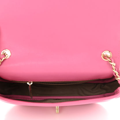 Chanel Goatskin Stitched Casual Trip Single Flap Pink 5 of 8