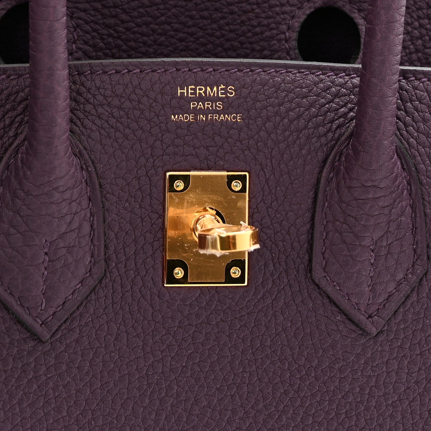 Hermes Togo Birkin 25 Cassis 6 of 11
