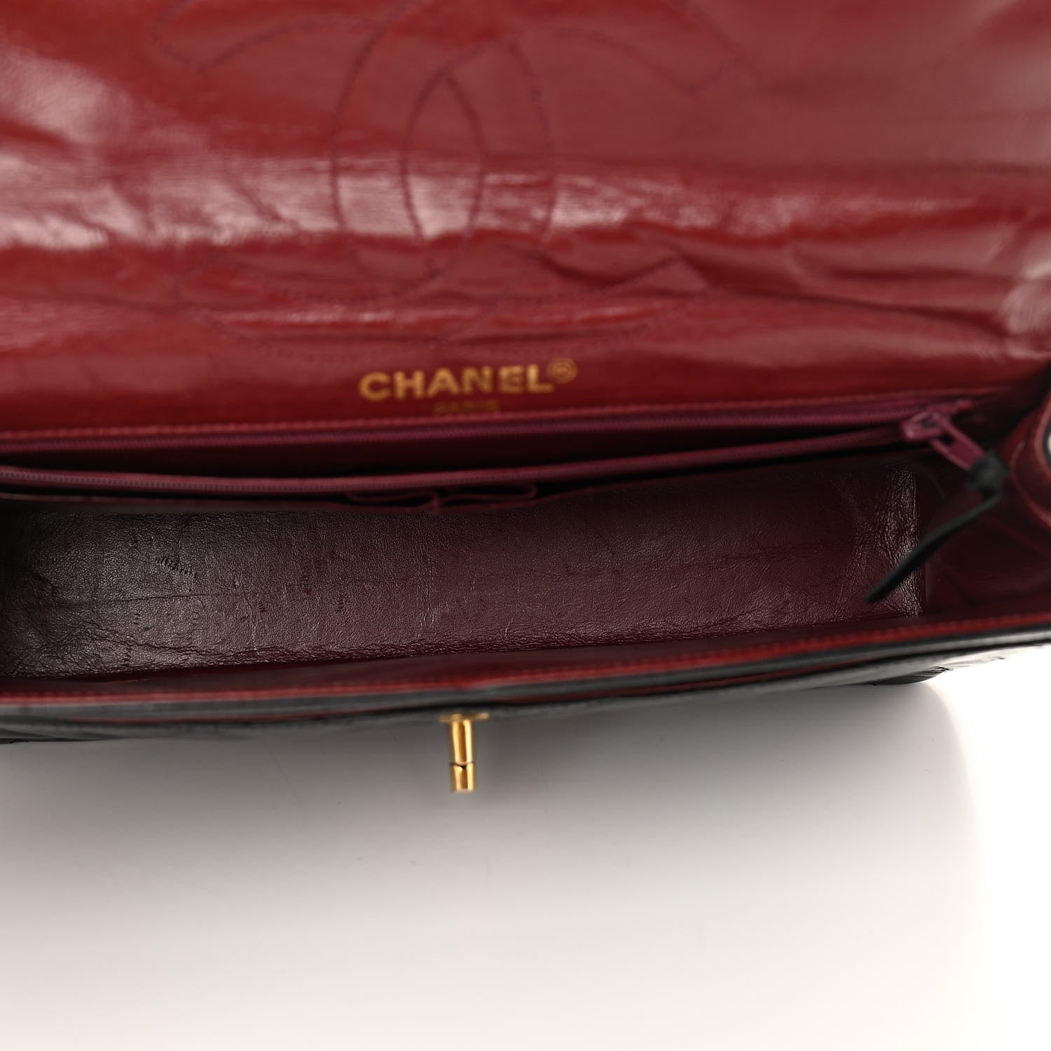 Chanel Lambskin Quilted Medium Double Flap Bag Black 5 of 11