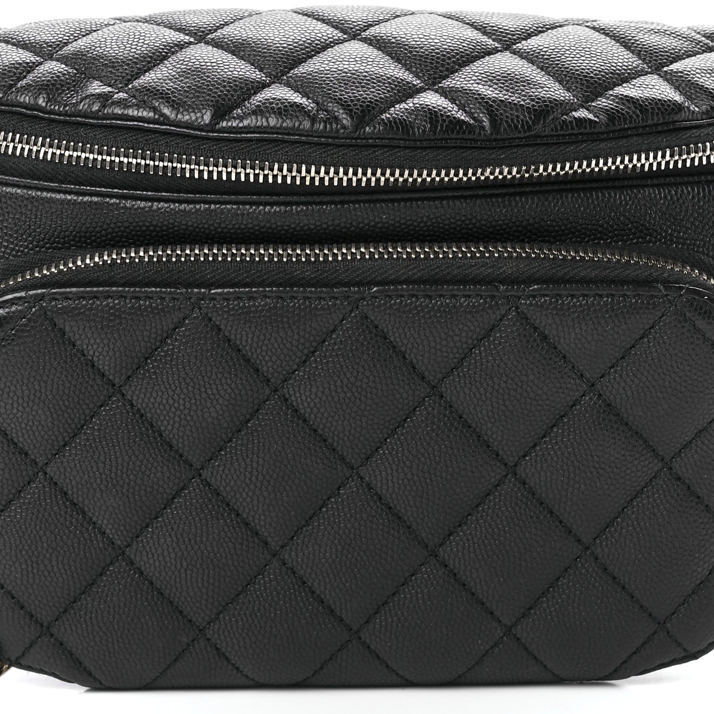 Caviar Quilted Business Affinity Waist Belt Bag Black