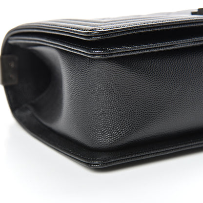 Chanel Caviar Quilted Medium Boy Flap Black 8 of 12