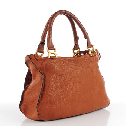 Chloe Calfskin Medium Marcie Satchel Tan 4 of 11