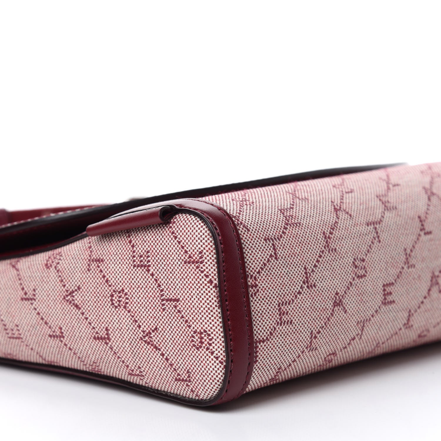 Stella McCartney Canvas Logo Crossbody Bag Burgundy 6 of 10
