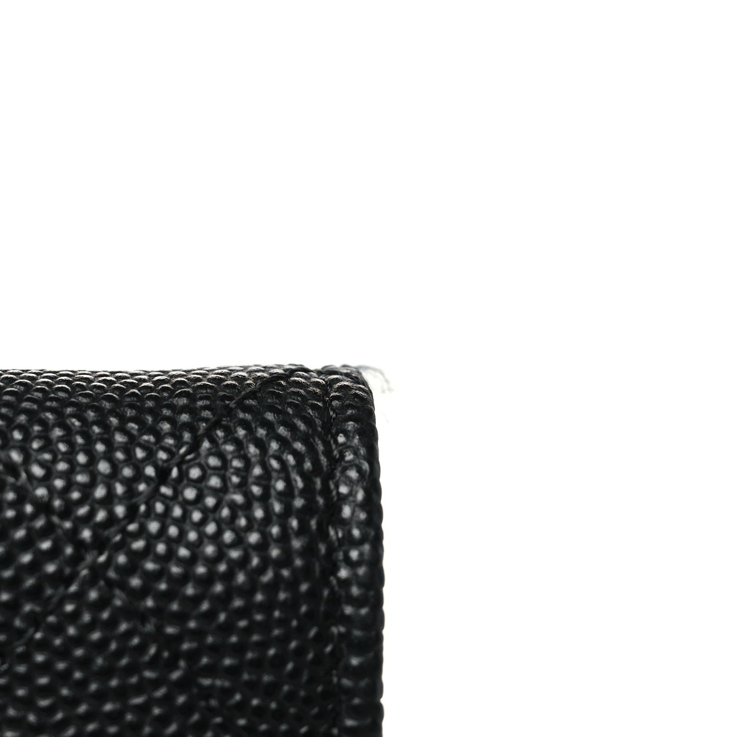 Caviar Quilted Clutch With Chain Bag Black