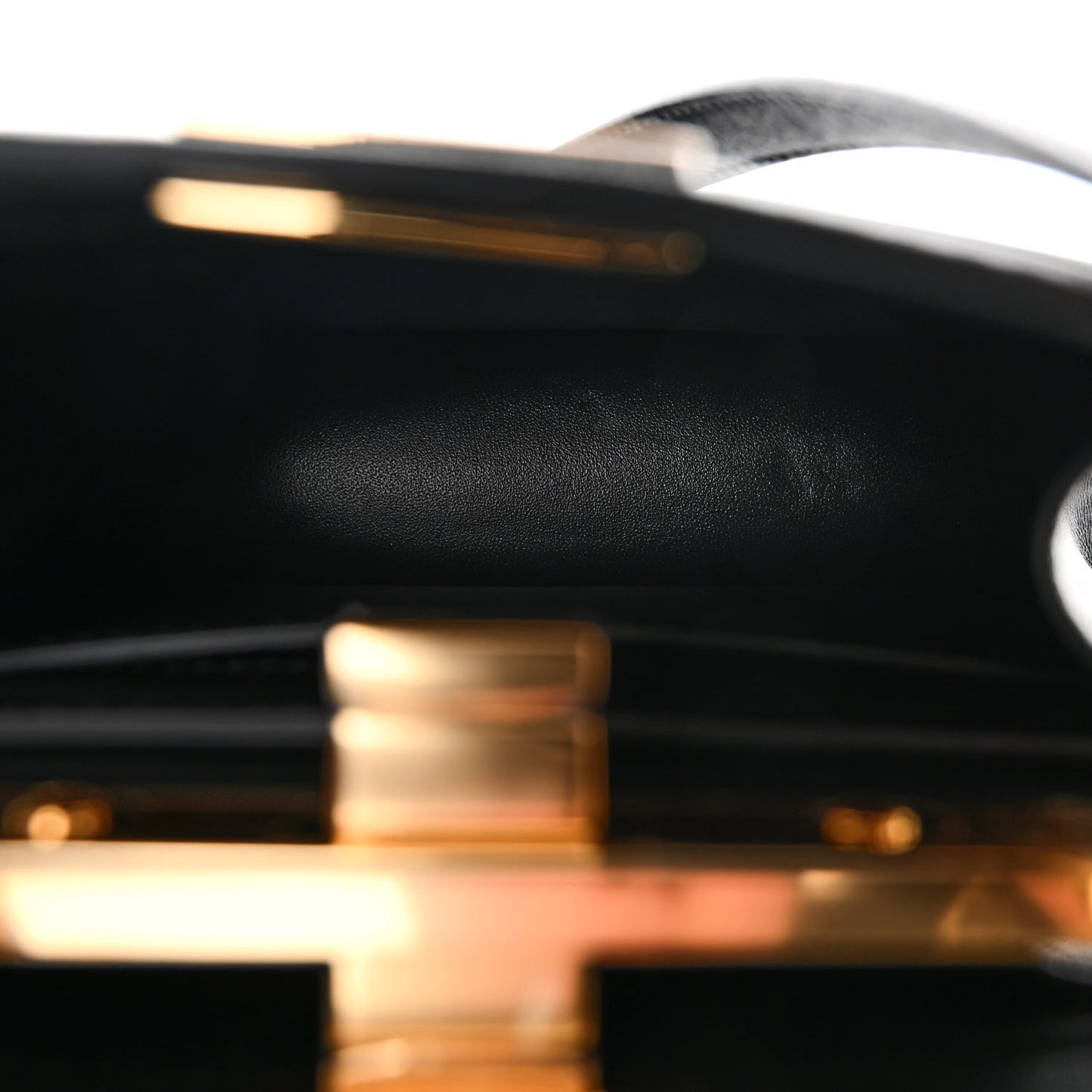 Shiny Nappa Petite Peekaboo I SEE U Satchel Black