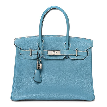 Hermes Togo Birkin 30 Blue Jean 1 of 13