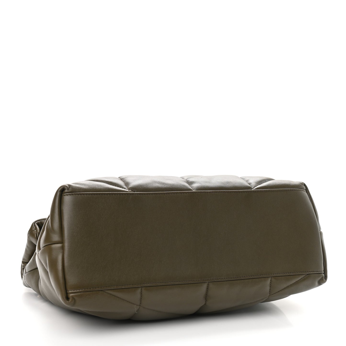 Lambskin Quilted Medium Loulou Puffer Monogram Chain Satchel Seaweed