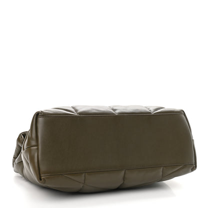 Saint Laurent Lambskin Quilted Medium Loulou Puffer Monogram Chain Satchel Seaweed 4 of 9
