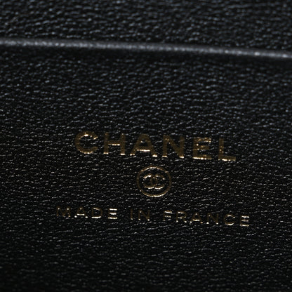 Chanel Tweed Sequin Small Top Handle Vanity Case With Chain Black White 6 of 11