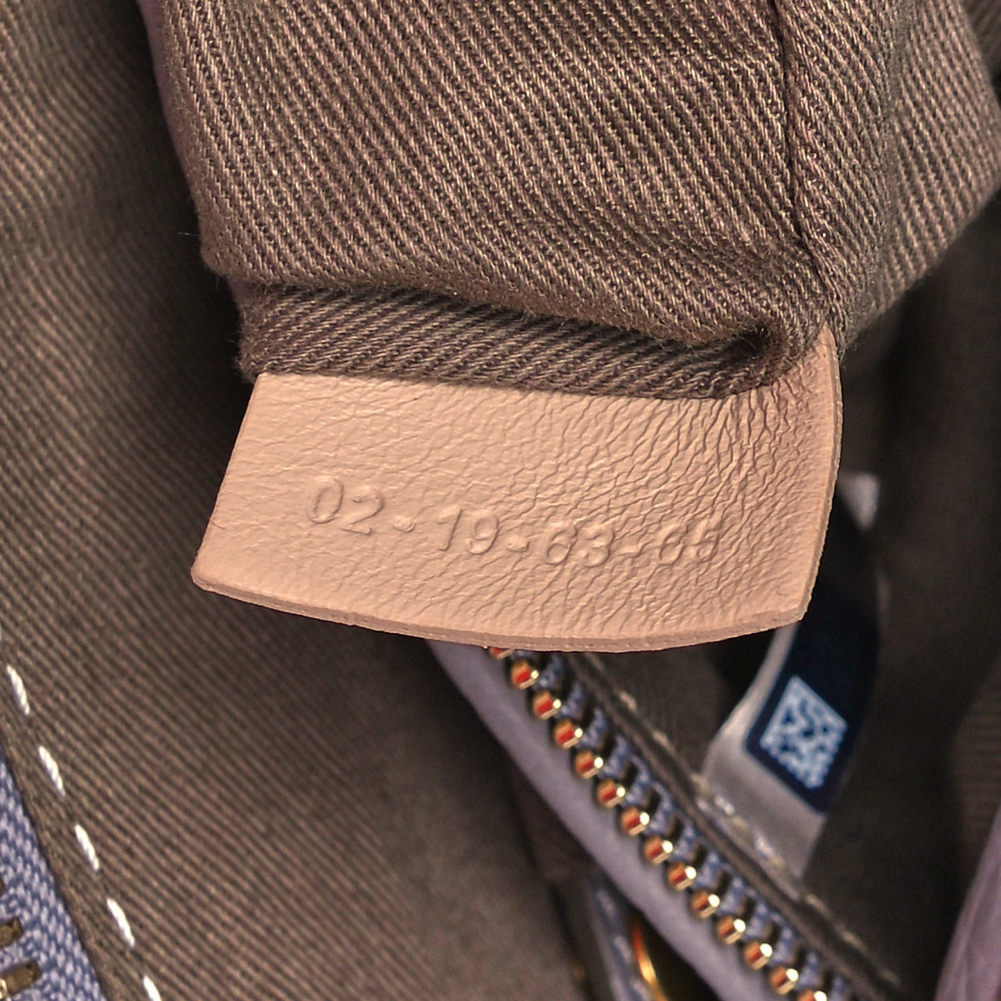Calfskin Small Marcie Satchel Cashmere Grey
