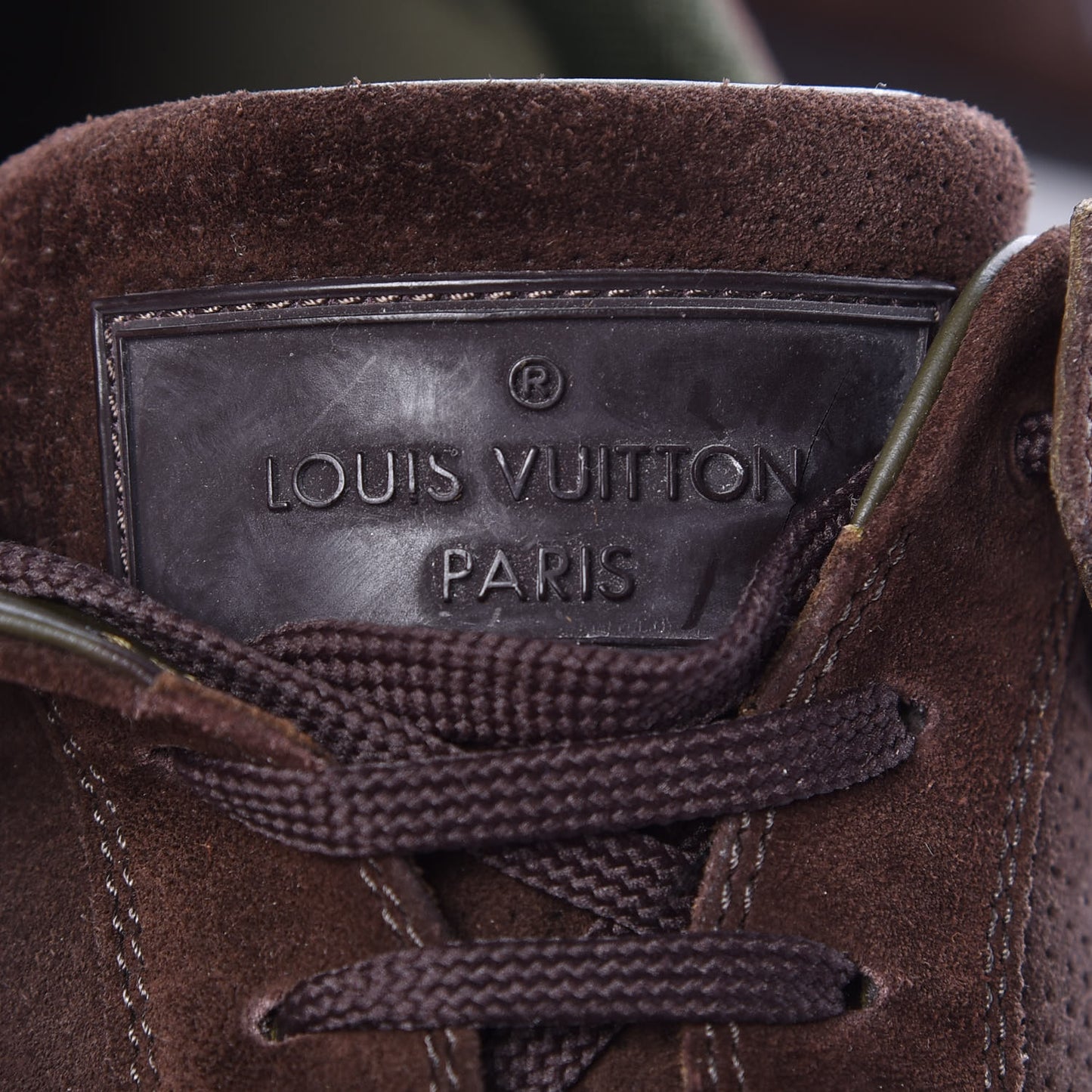 Suede Perforated Vibes Sneaker 9.5 Brown