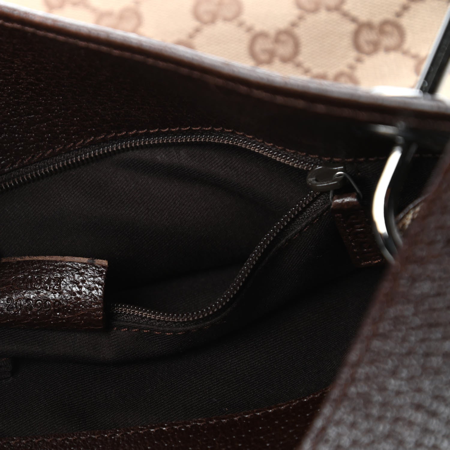 Gucci Monogram Eclipse Messenger Dark Brown 9 of 10