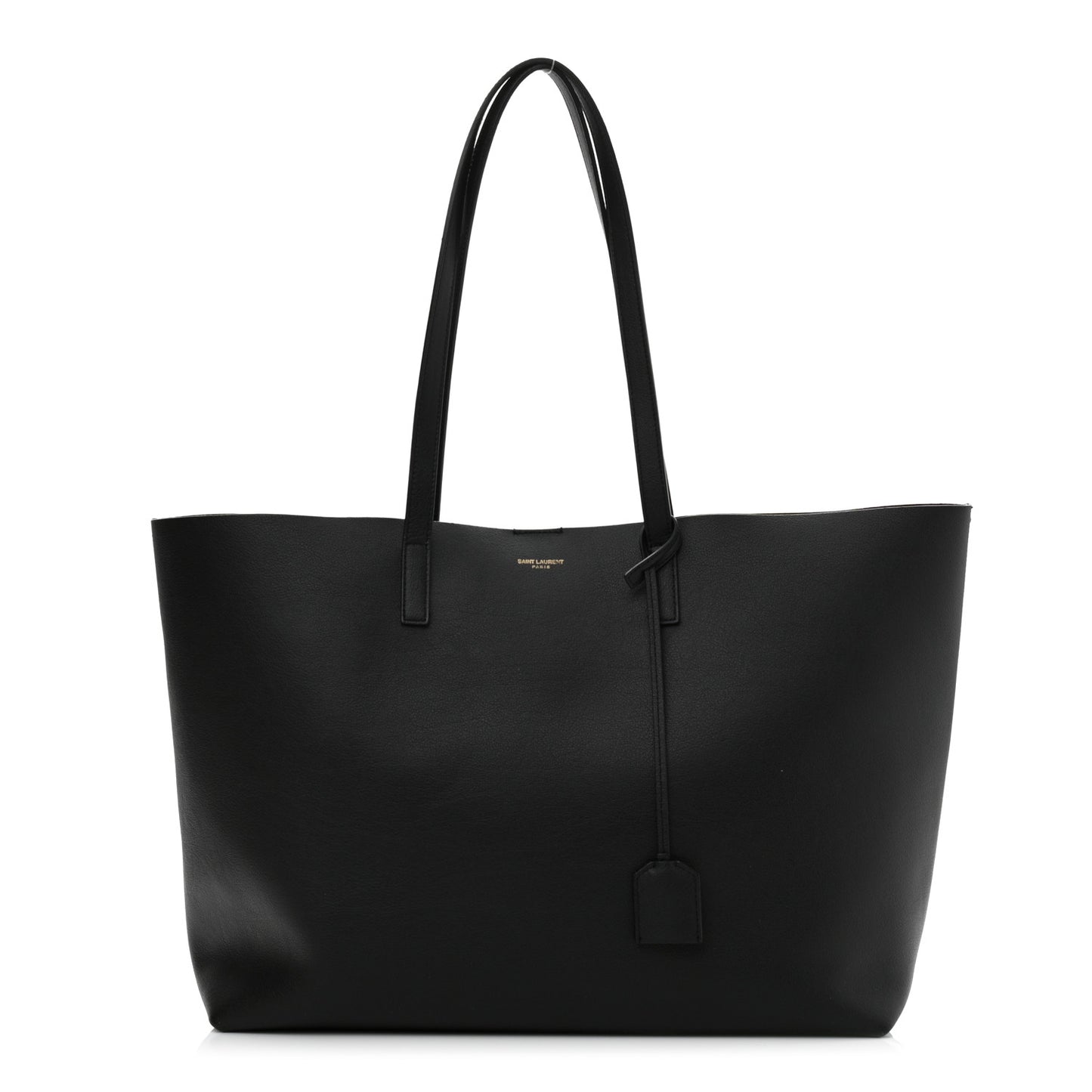 Calfskin Large Shopping Tote Black