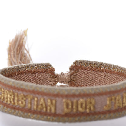 Christian Dior Woven Cotton J'Adior Friendship Bracelet Set Nude 4 of 6