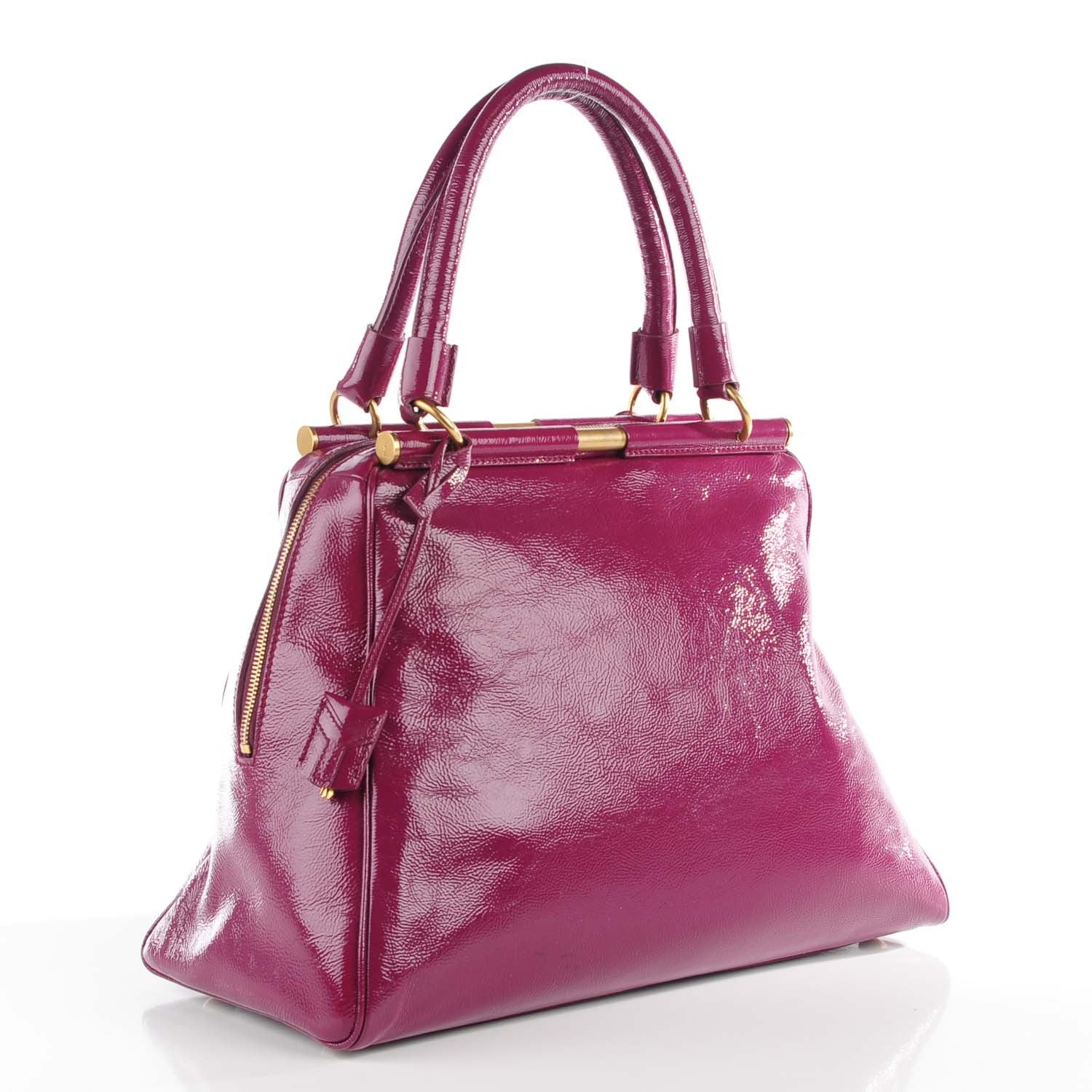 Saint Laurent Patent Medium Majorelle Bougainvillea 3 of 8