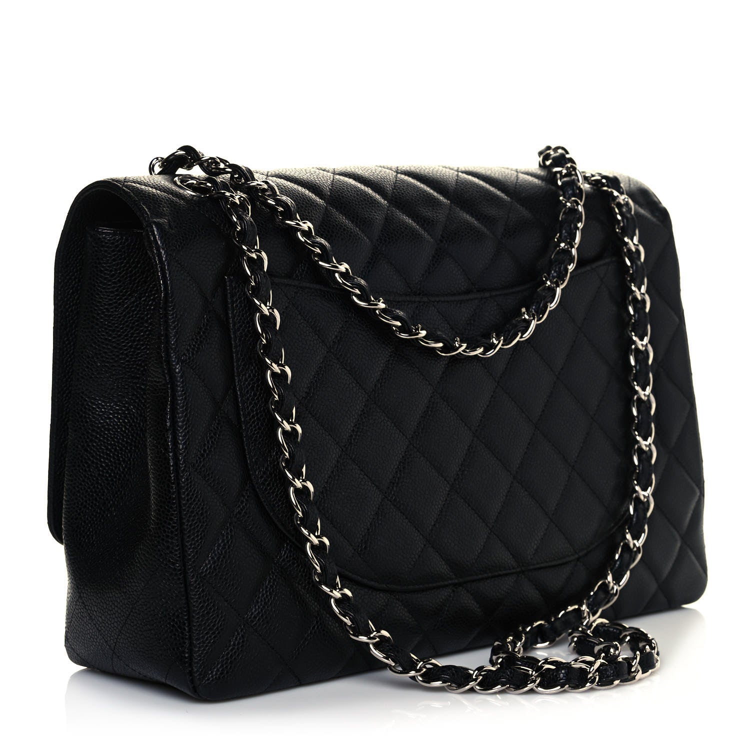 Chanel Caviar Quilted Maxi Single Flap Black 3 of 9