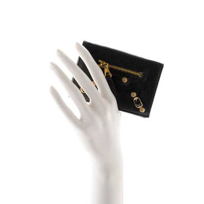 Balenciaga Agneau Giant Gold Card Case Black 2 of 7