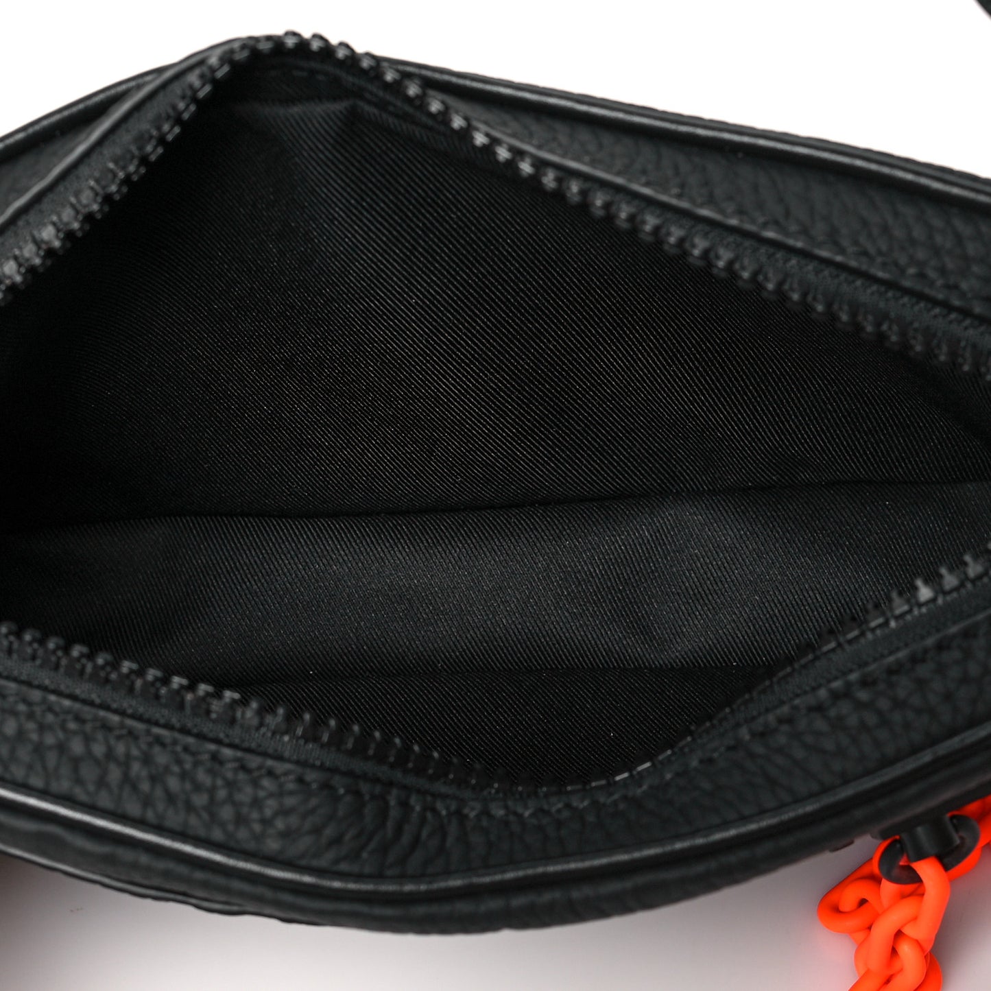 Taurillon Monogram Uniformes Solar Ray Soft Pochette Volga Belt Bag Black