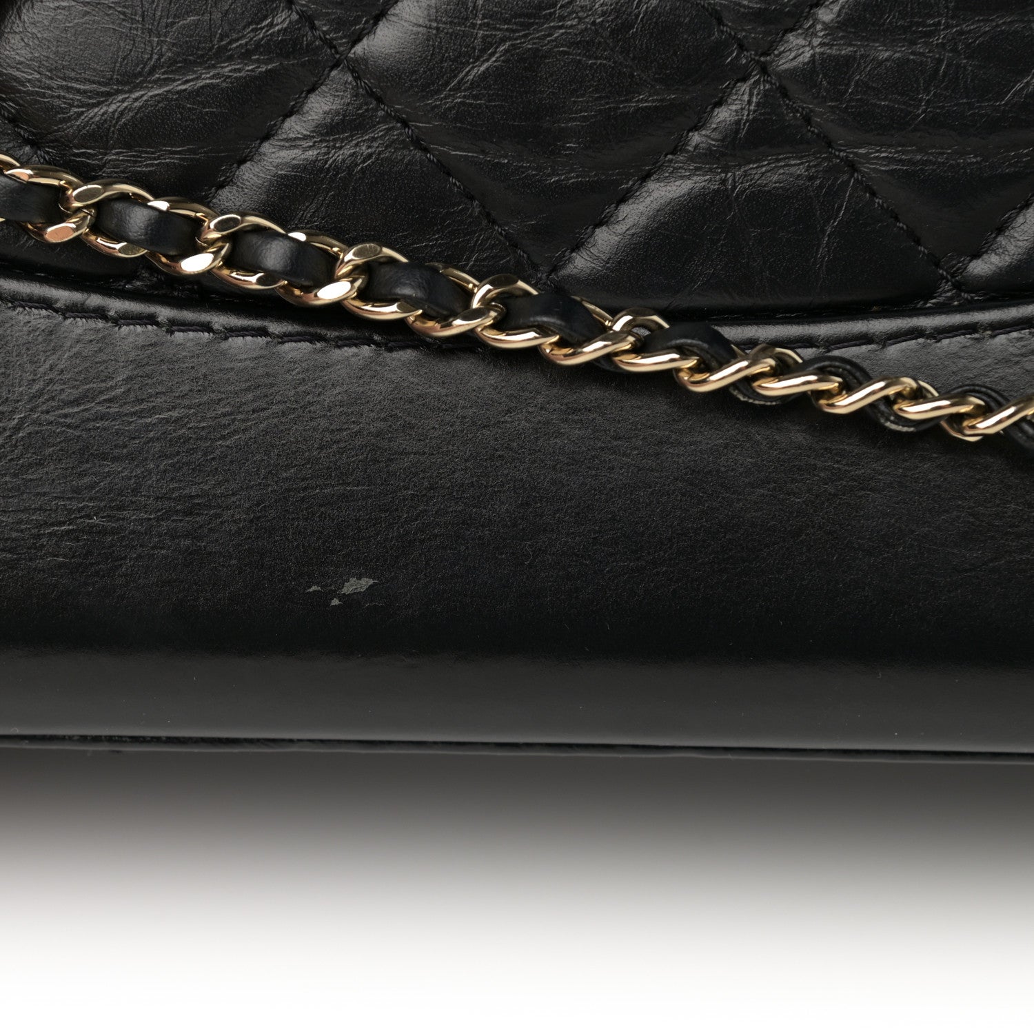 Chanel Aged Calfskin Quilted Small Gabrielle Backpack Black 14 of 19