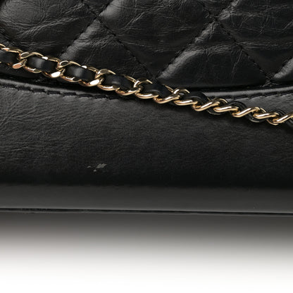 Chanel Aged Calfskin Quilted Small Gabrielle Backpack Black 14 of 19