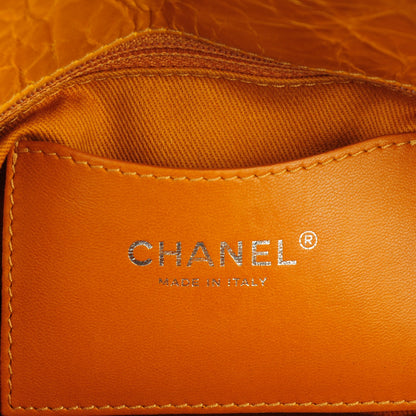 Chanel Glazed Calfskin Quilted Medium Just Mademoiselle Bowling Bag Dark Orange 6 of 10