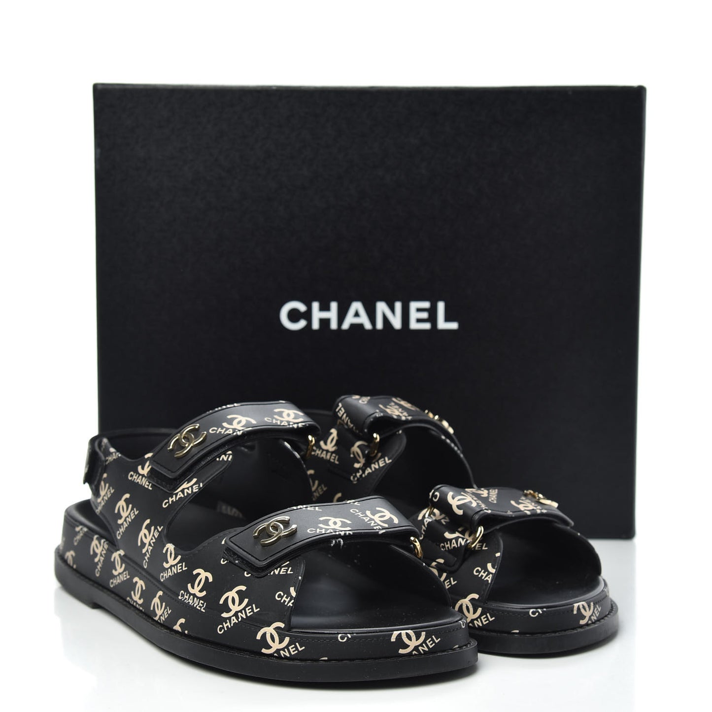 Rubber CC Dad Sandals 39 Black