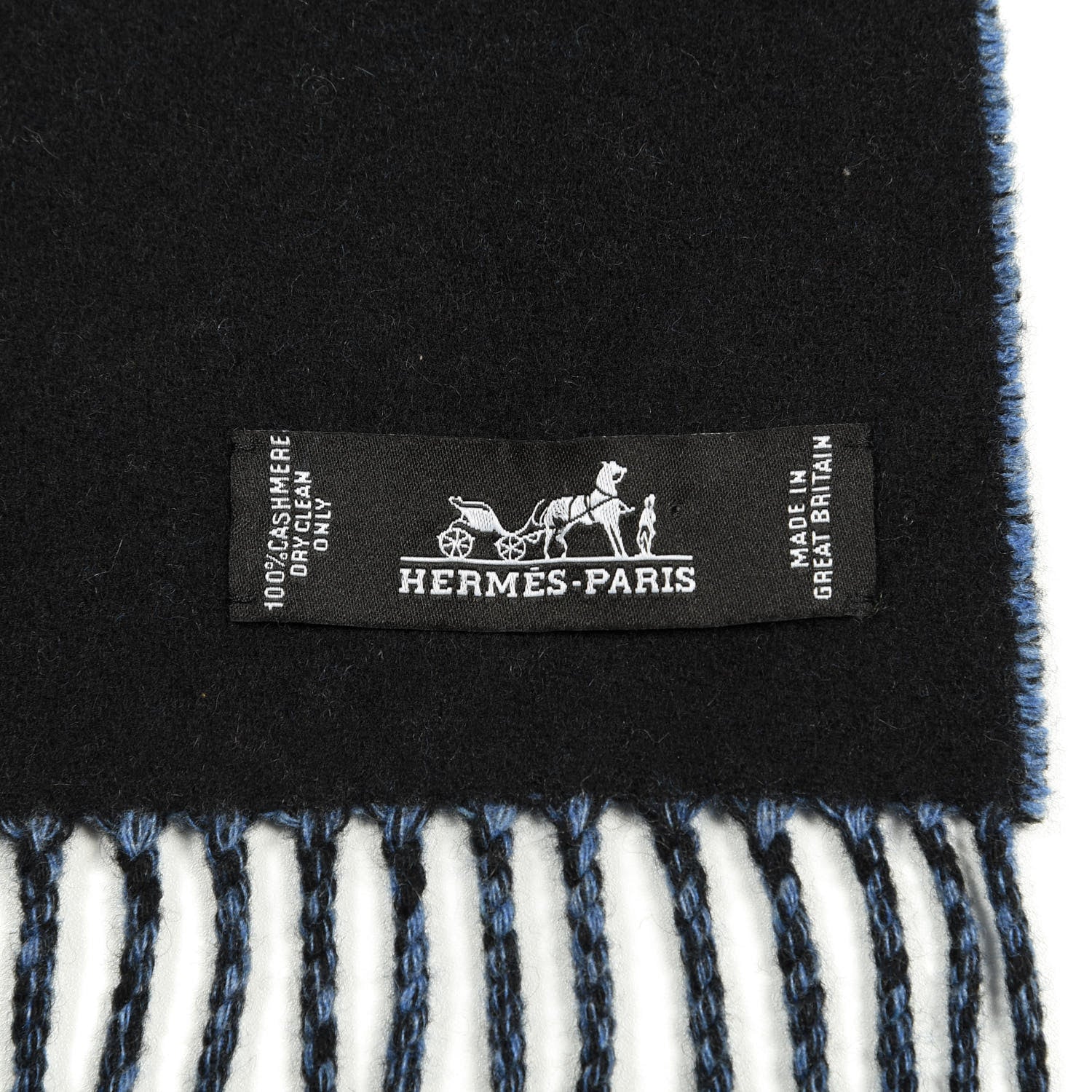 Hermes Cashmere Fringe Stole 3 of 4