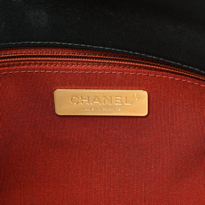 Chanel Lambskin Quilted Large Chanel 19 Flap Black 6 of 12