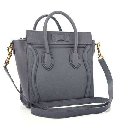 Celine Baby Drummed Calfskin Nano Luggage Kohl 3 of 10