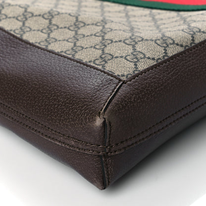 Gucci GG Supreme Monogram Web Large Ophidia Vertical Shopping Tote Brown 9 of 10