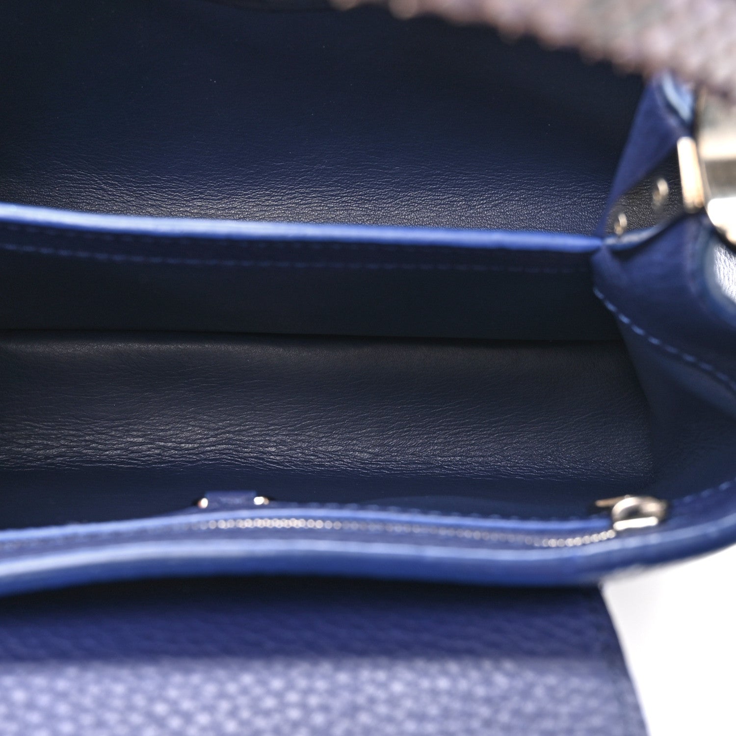 Louis Vuitton Taurillon Snakeskin Capucines BB Dark Blue 6 of 10