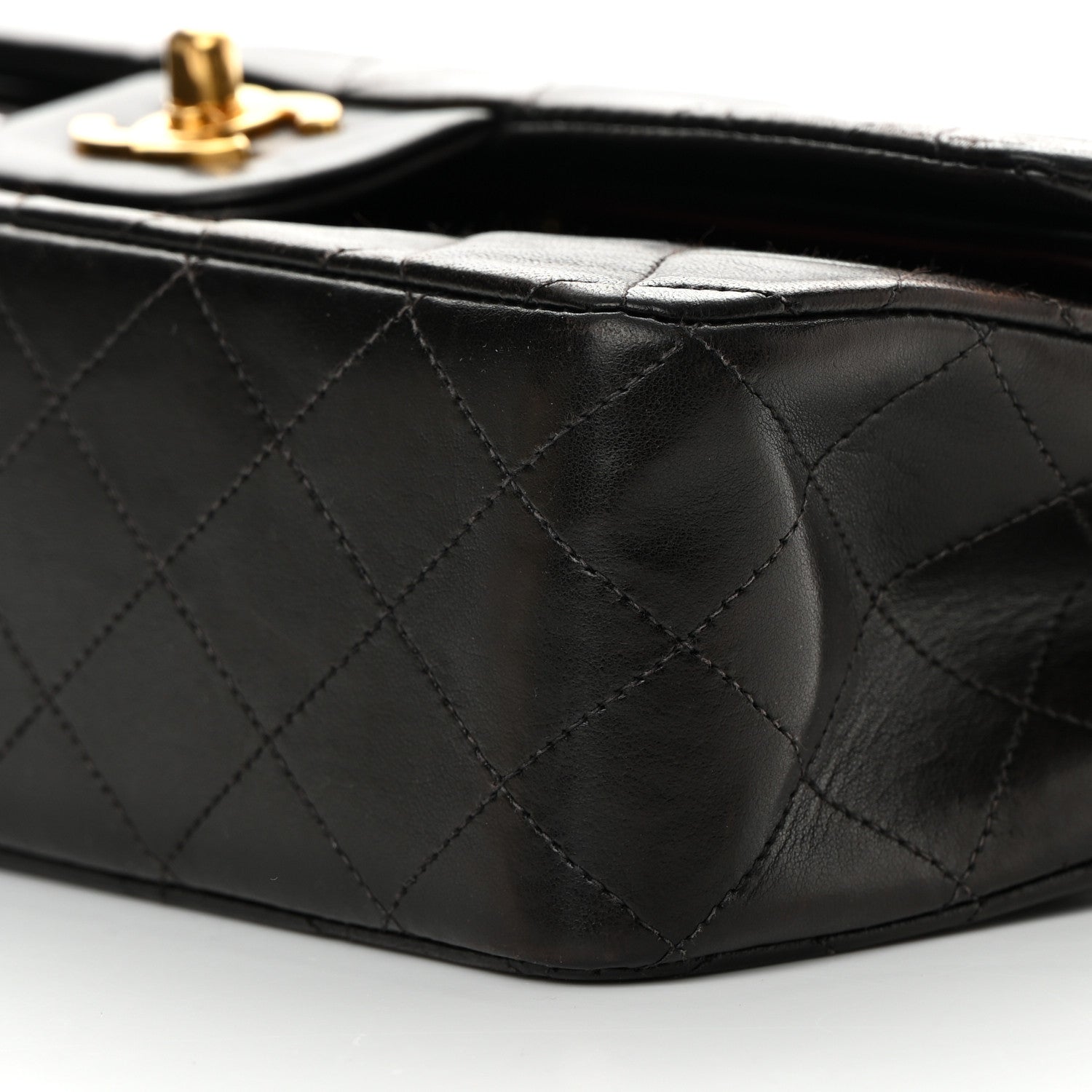 Chanel Lambskin Quilted Medium Double Flap Black 11 of 15