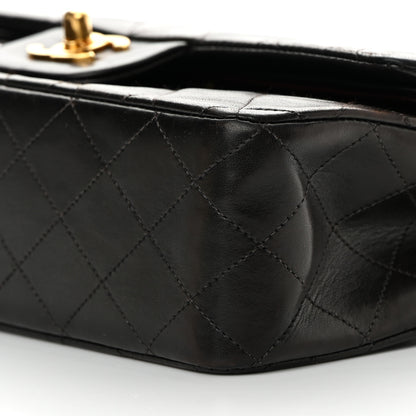 Chanel Lambskin Quilted Medium Double Flap Black 11 of 15