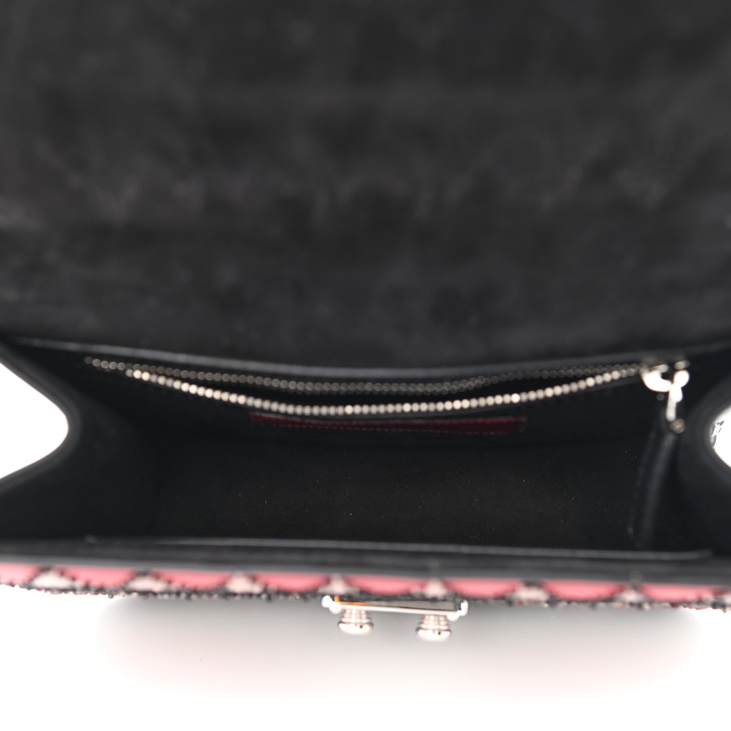 Valentino Garavani Vitello Beaded Geometric Patch Small Glam Lock Rockstud Flap Multicolor 4 of 10