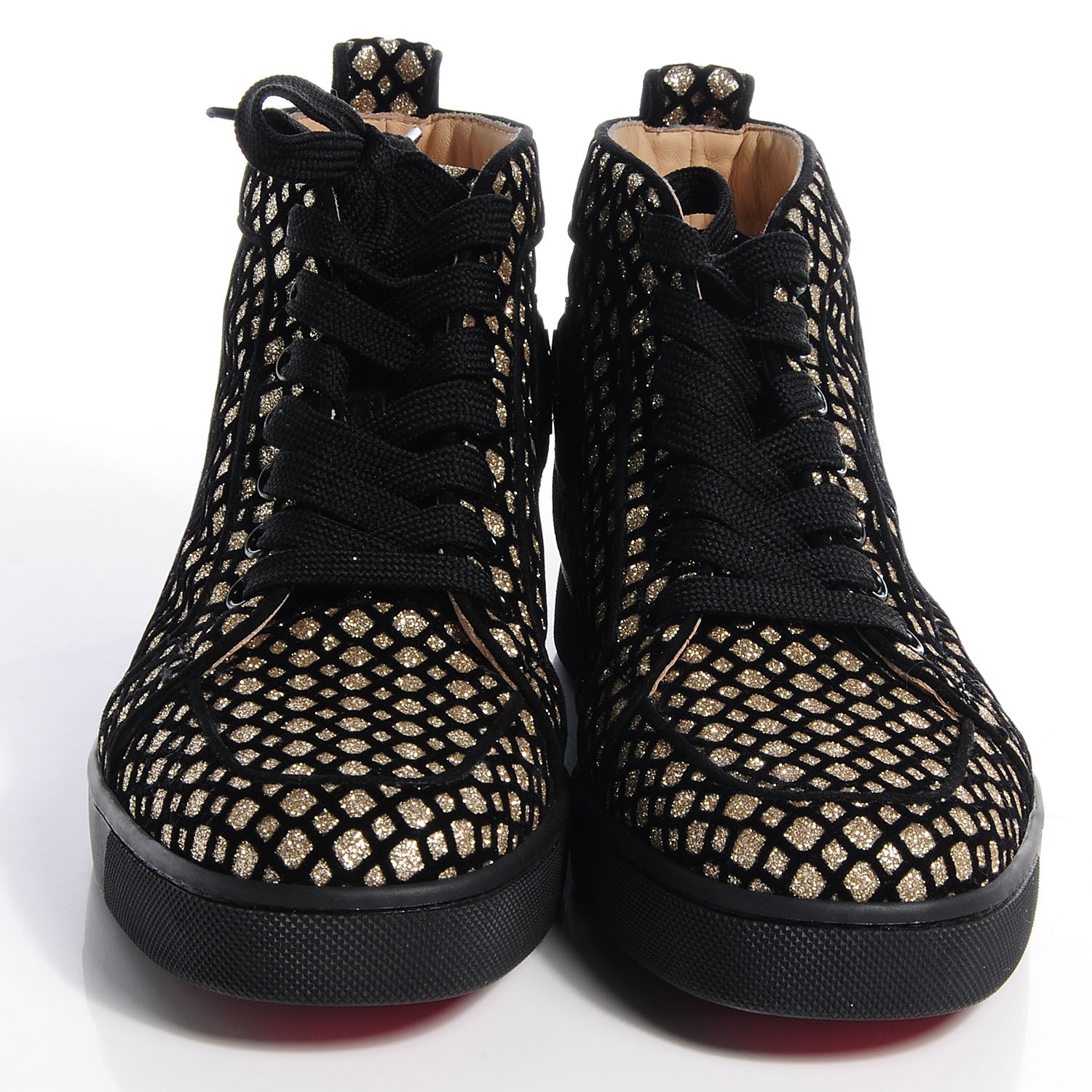 Christian Louboutin Glitter Rantus Orlato Sneakers Platine 37.5 2 of 7