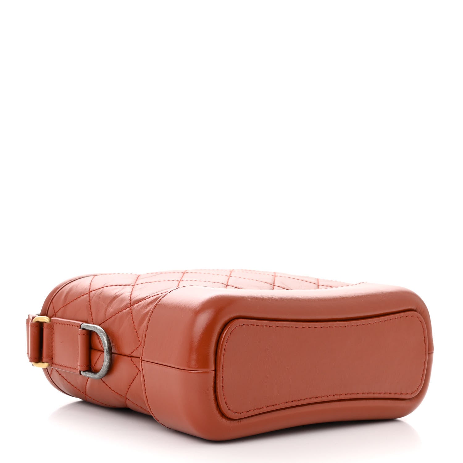 Chanel Aged Calfskin Quilted Small Gabrielle Hobo Red 4 of 11