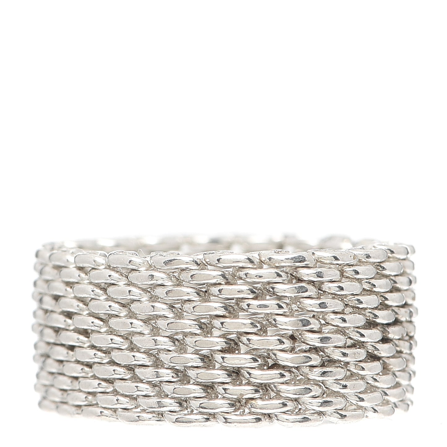 Sterling Silver Somerset Mesh Ring 58 8.25