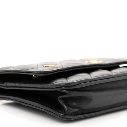Chanel Lambskin Quilted Enamel Coco Casino Wallet On Chain WOC Black 10 of 14